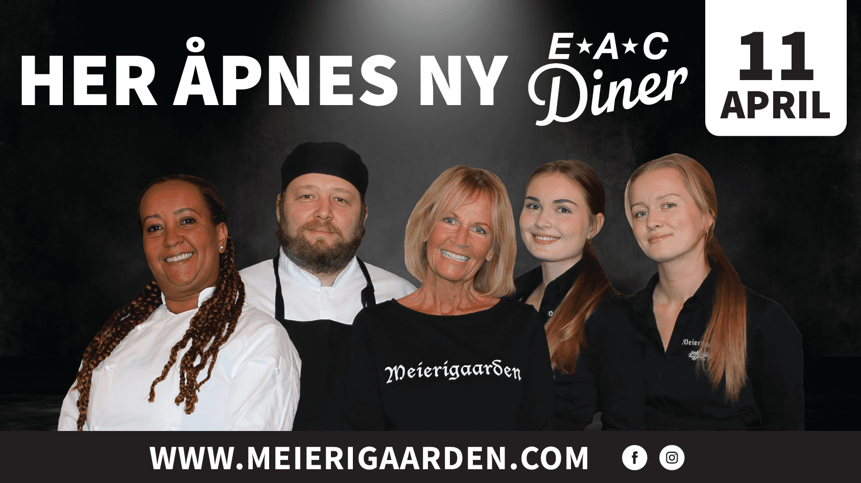 Her åpnes ny EAC Diner 11. april